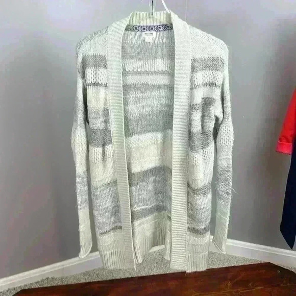 Mossimo Supply Co. Sweaters - Long Sweater | Loose Knit | Gray Knit Sweater